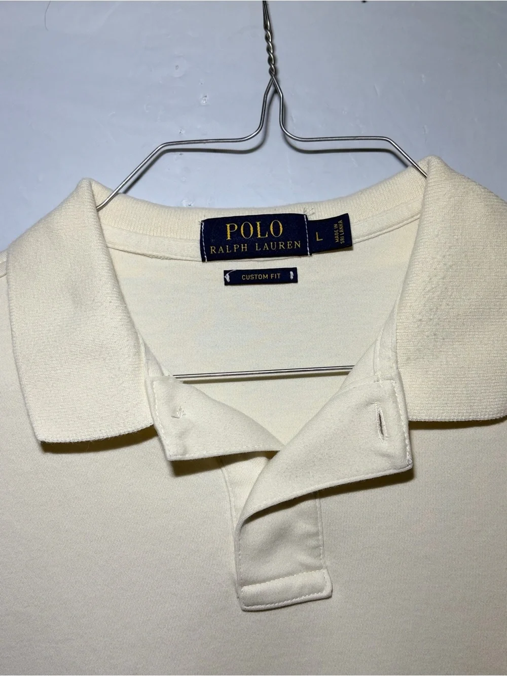Ralph Lauren Men’s Polo Shirt in Cream